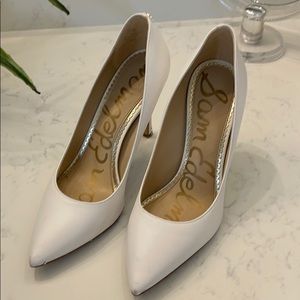 Sam Edelman white heels